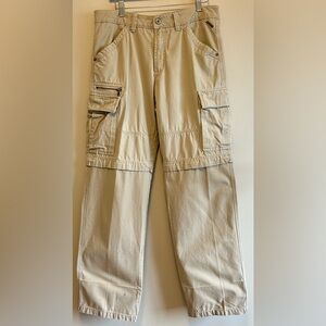 Camel Active Mens Zip-Off Trousers W34 L32 Detachable Cargo Khakis Pants